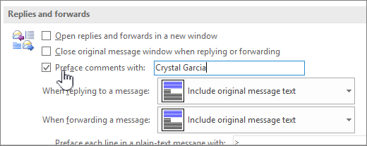 outlook for mac turn on inline comments